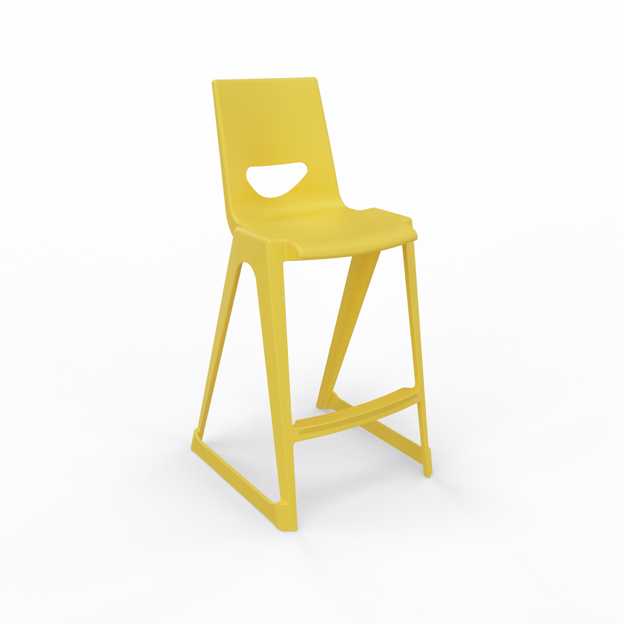 en one high chair H685 High Back - Banana Yellow - Angle.jpg